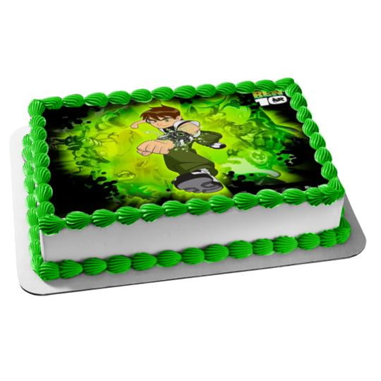 20 Ben 10 edible rice paper cup cake toppers, 